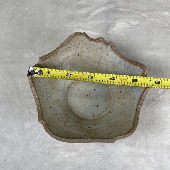 Kris Pixton 6” Studio Art Pottery Luminary Abstract Carved NY Votive Charity - Picture 8 of 13